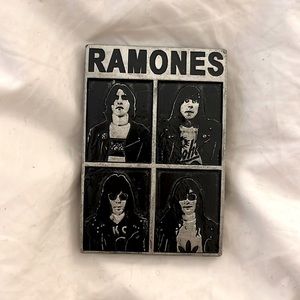 Ramones punk belt buckle